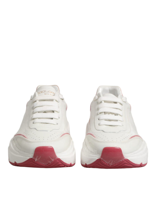 Weiß Rosa Daymaster Low Top Sneakers Schuhe