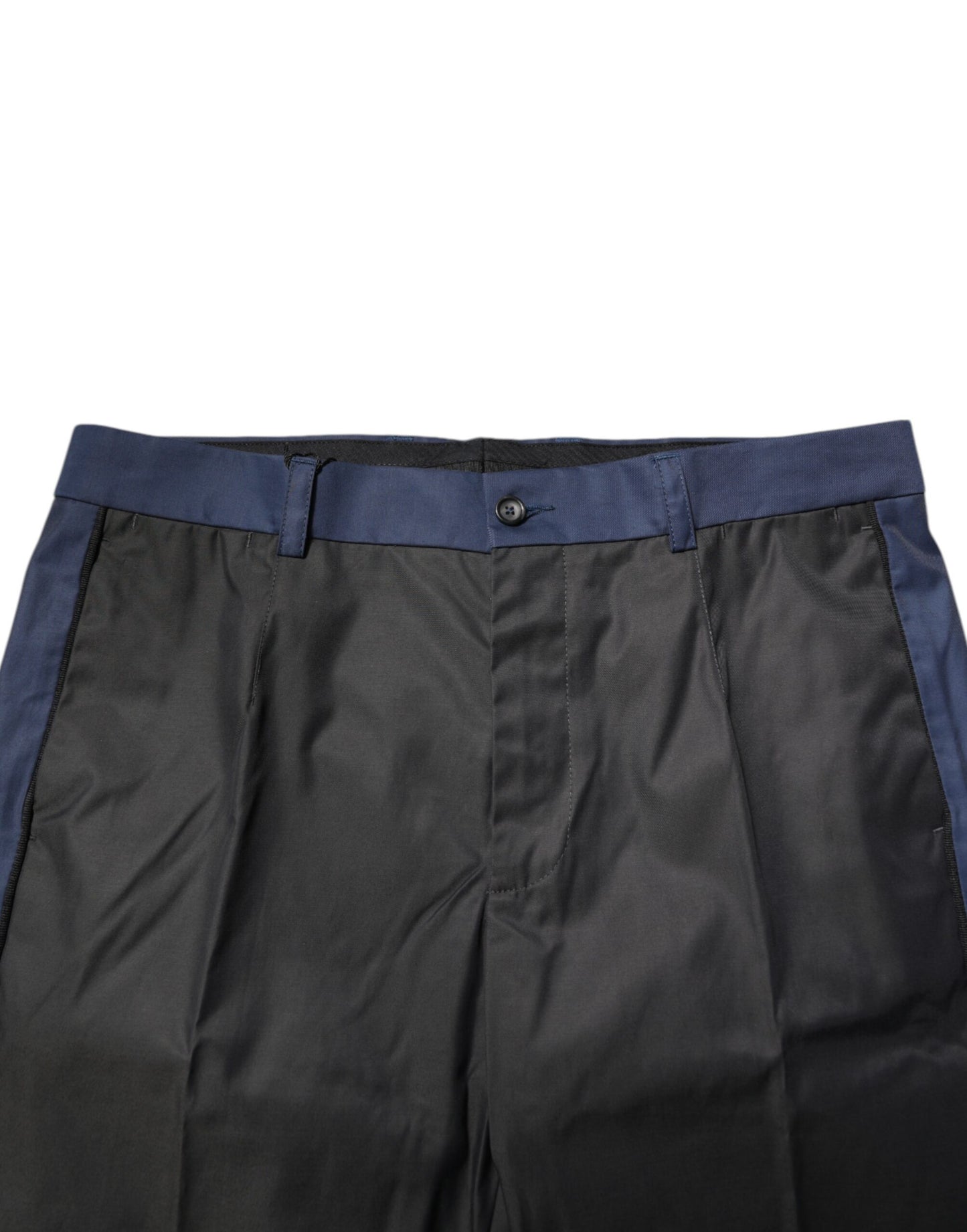 Graublaue 3/4-Chinos aus Baumwolle, kurze Hose
