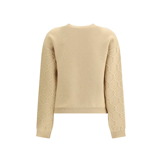 Pullover mit Blumenstickerei