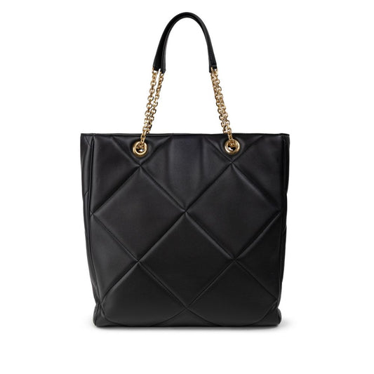 Black Leather Tote Bag