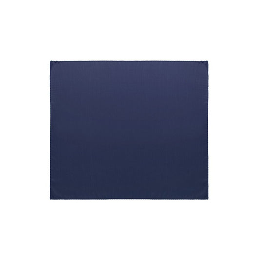 Blaues Einstecktuch aus Seide
