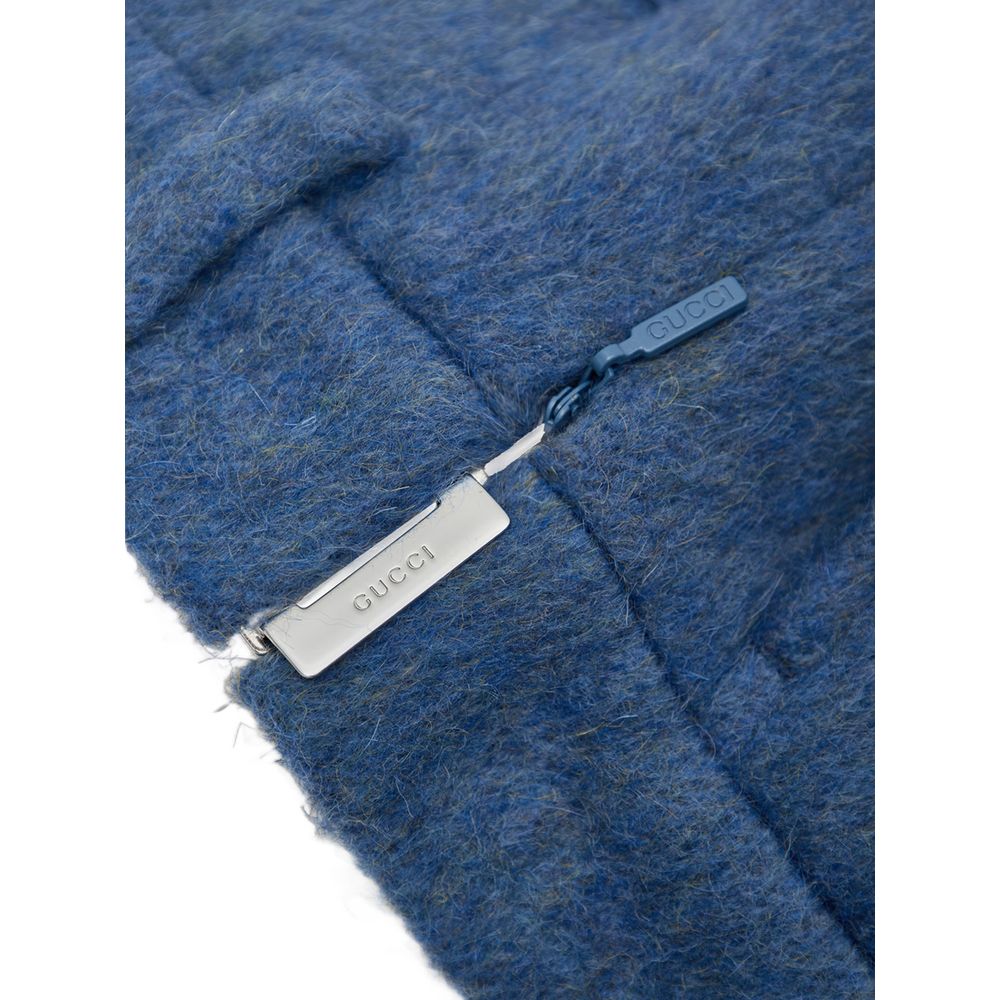 Blaue Wollshorts