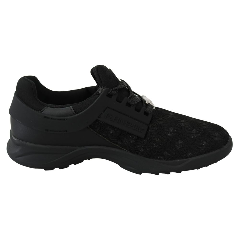 Schwarzer Polyester-Sneaker