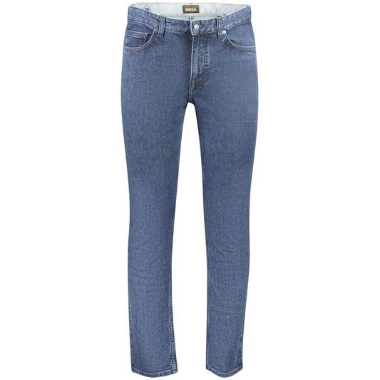Blaue Slim Fit-Jeans aus Baumwolle für Herren