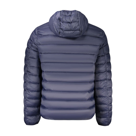 Blue Polyamide Men Jacket