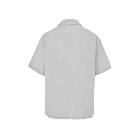 Blaues Kurzarmshirt aus Baumwolle