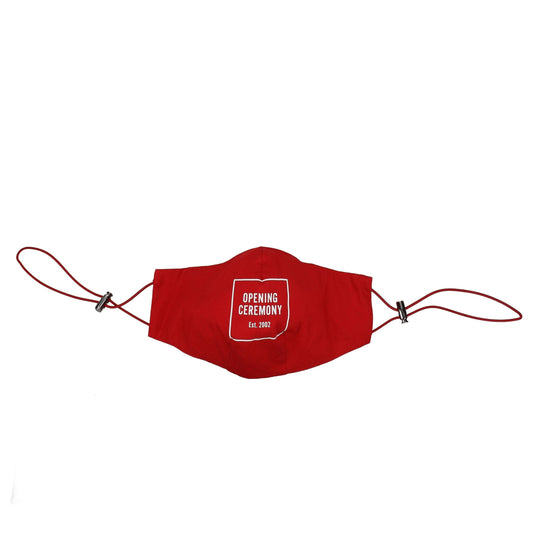Rote Baumwoll-Gesichtsmasken
