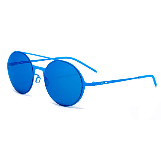 Blaue Sonnenbrille aus Metall
