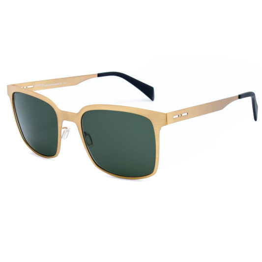 Sonnenbrille aus goldenem Metall