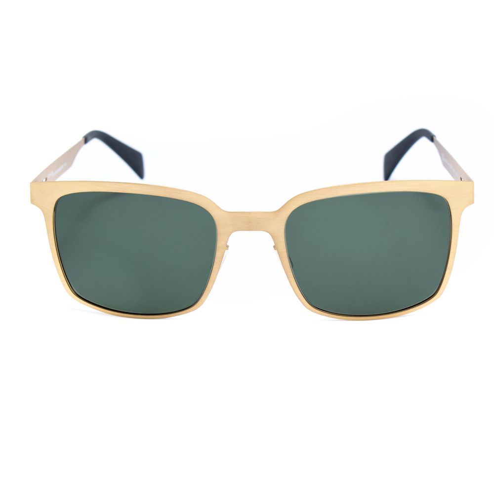 Sonnenbrille aus goldenem Metall