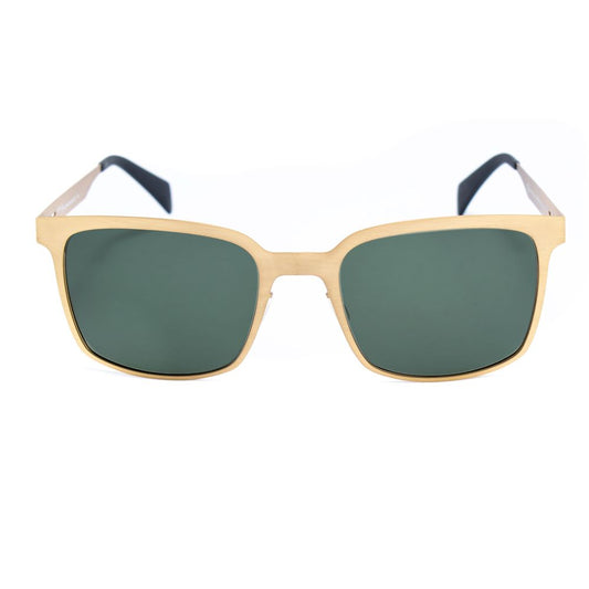 Sonnenbrille aus goldenem Metall