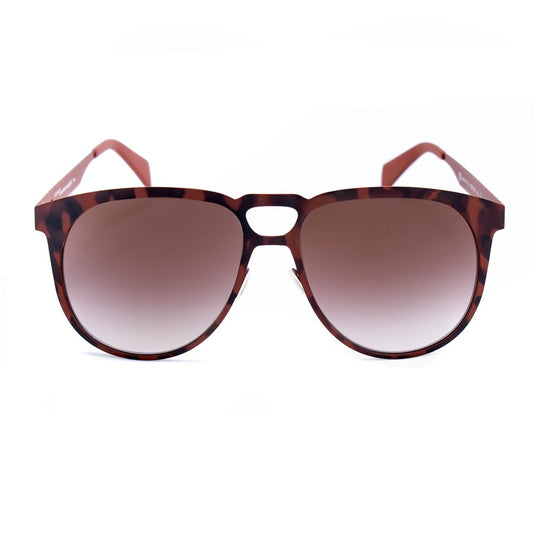 Braune Sonnenbrille aus Metall