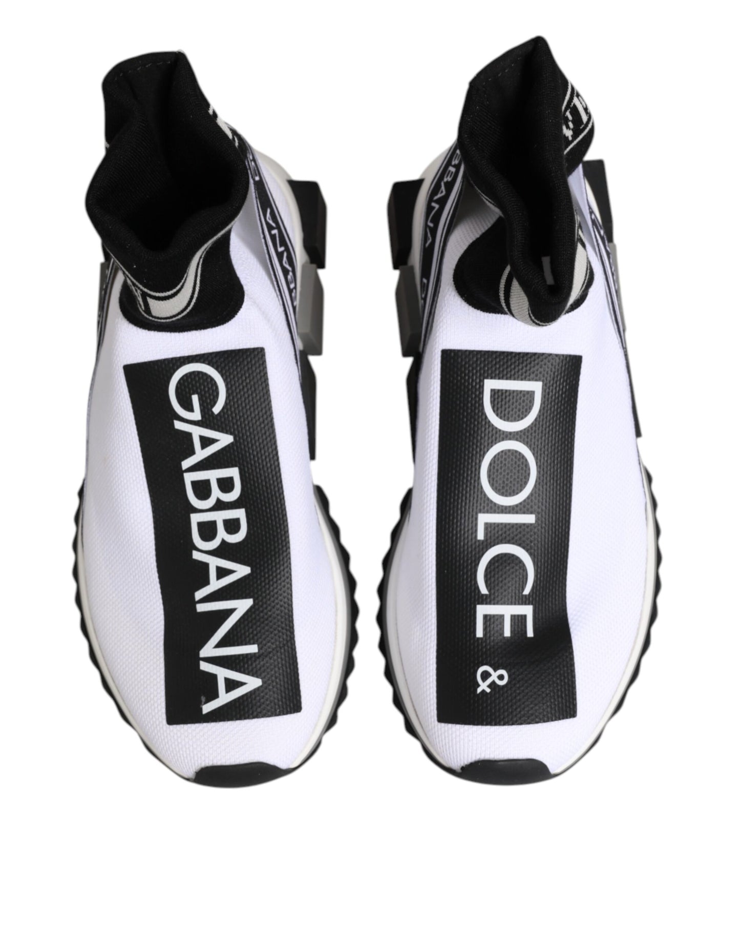 Weiß Schwarz Sorrento Socken Sneakers Schuhe
