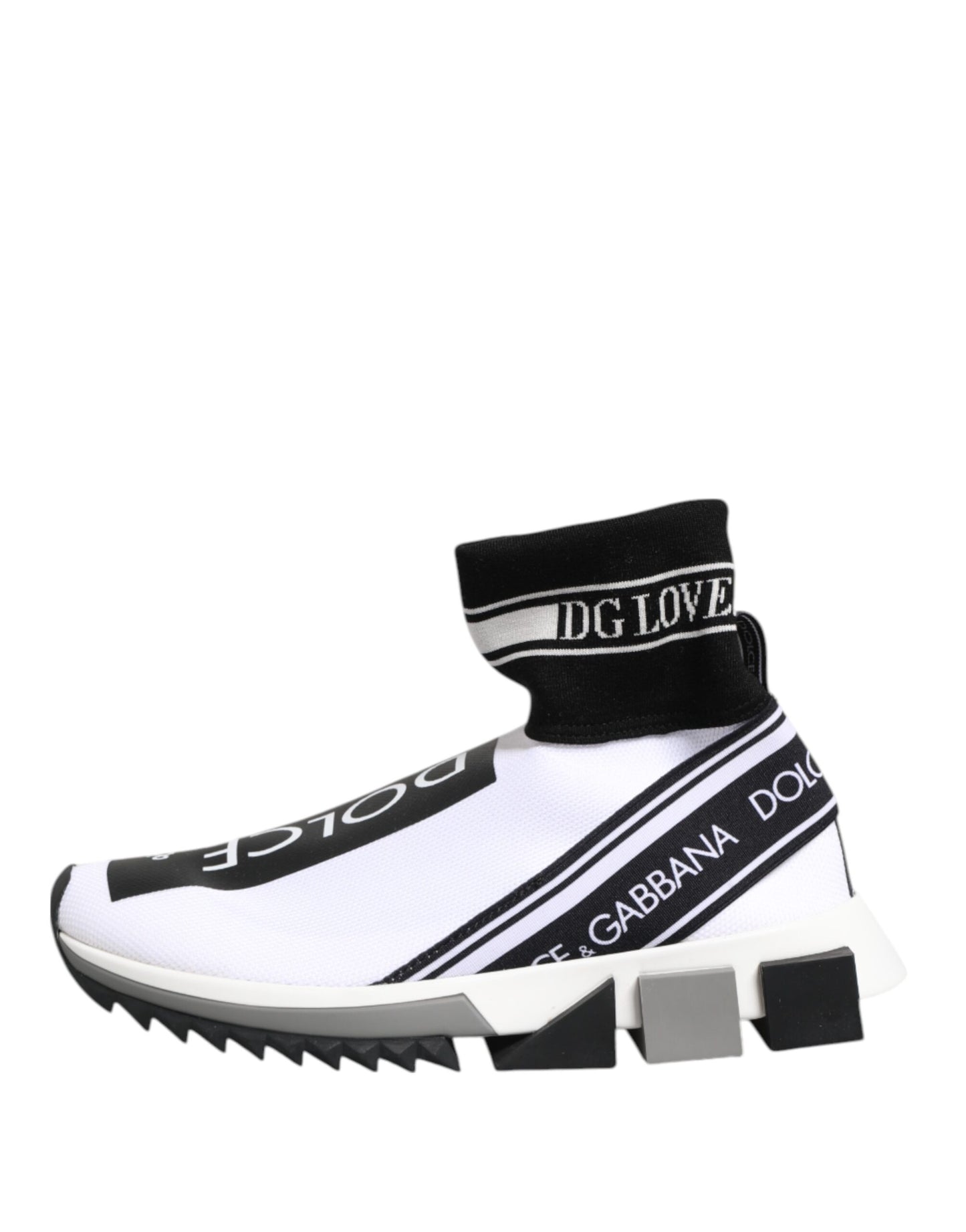 Weiß Schwarz Sorrento Socken Sneakers Schuhe