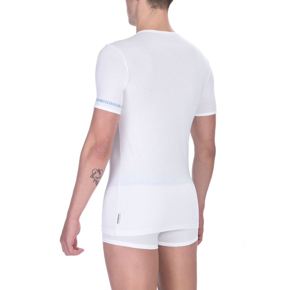 Weißes Herren-T-Shirt aus Baumwolle