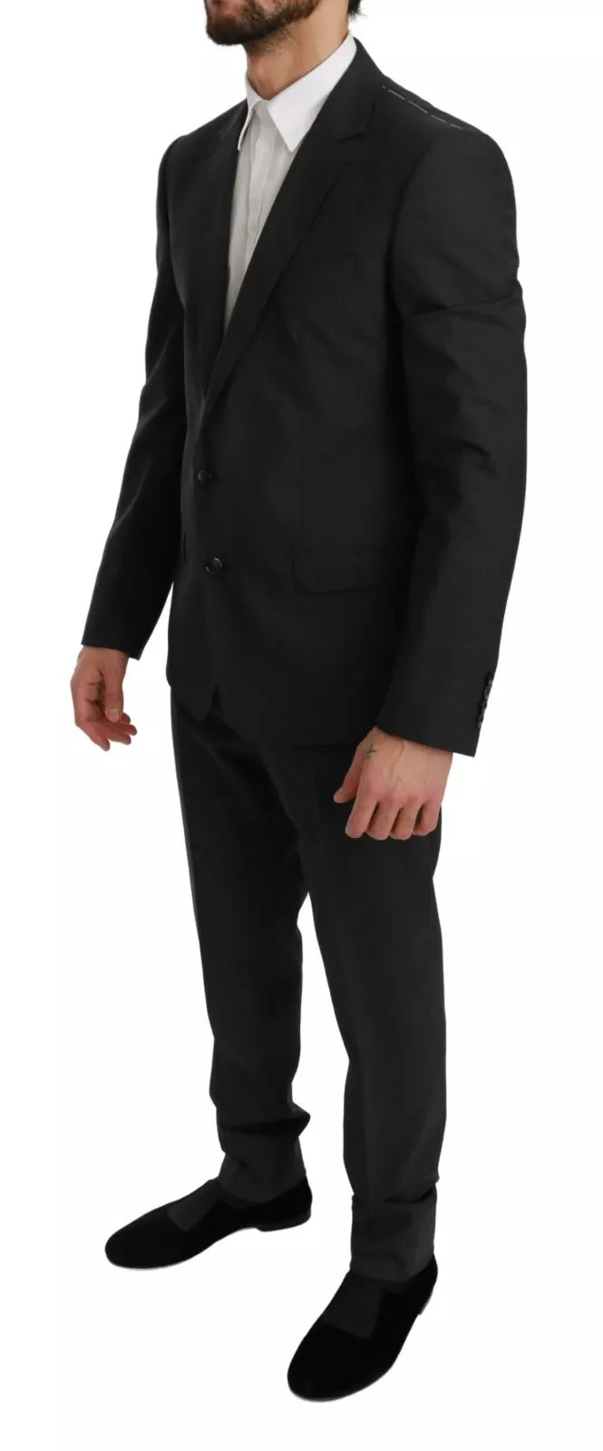 Slim Fit MARTINI Wollanzug in Grau