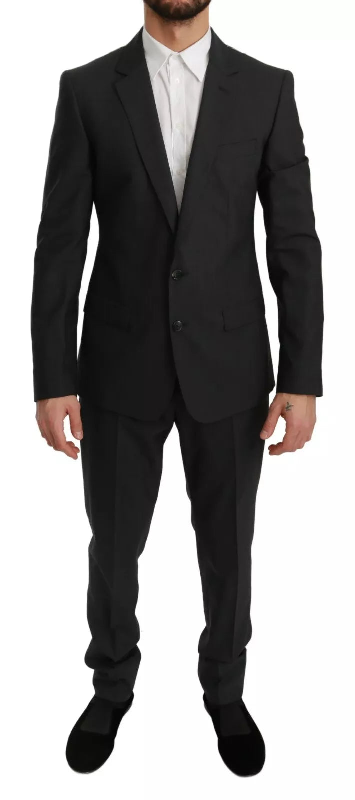 Slim Fit MARTINI Wollanzug in Grau