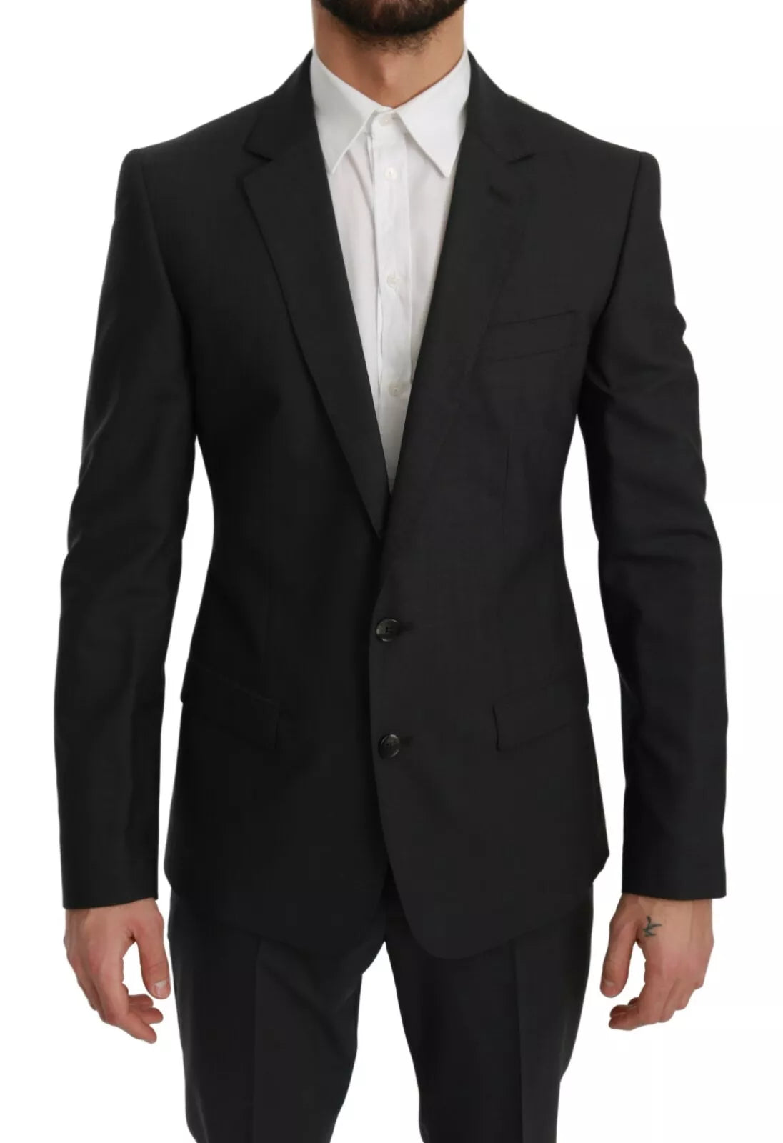 Slim Fit MARTINI Wollanzug in Grau