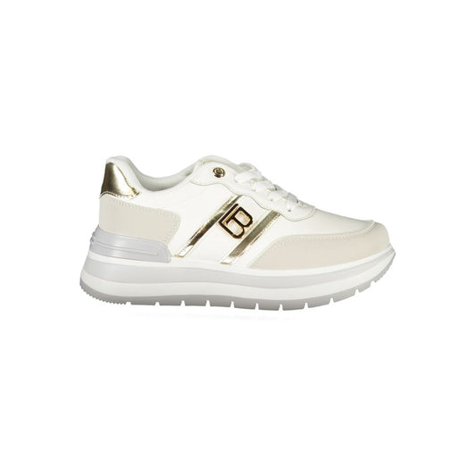 Weißer Polyester-Sneaker