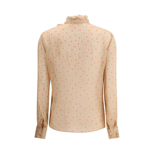 Rouches Seidenbluse