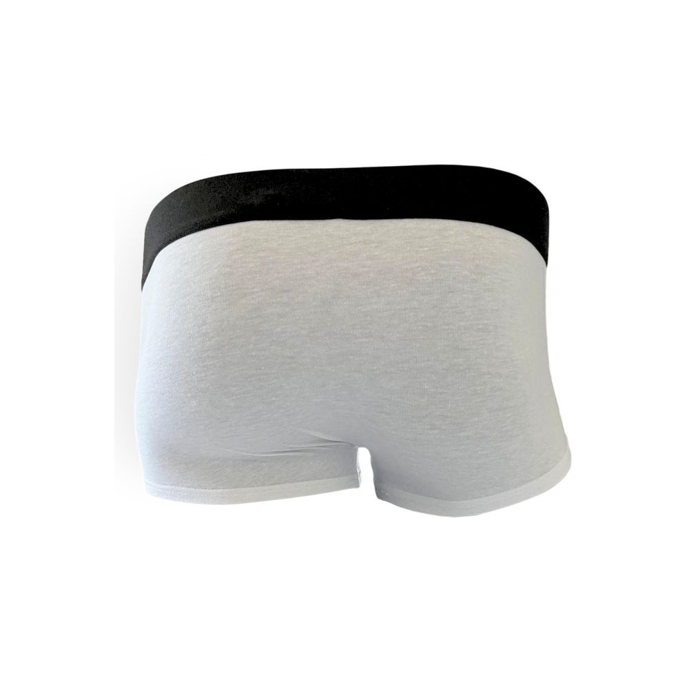 Weiße Herren-Boxershorts aus Baumwolle
