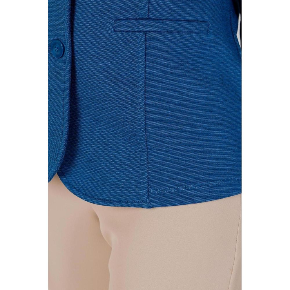 Blauer Polyester-Blazer
