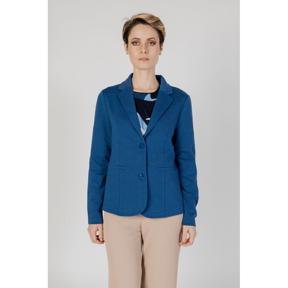 Blauer Polyester-Blazer