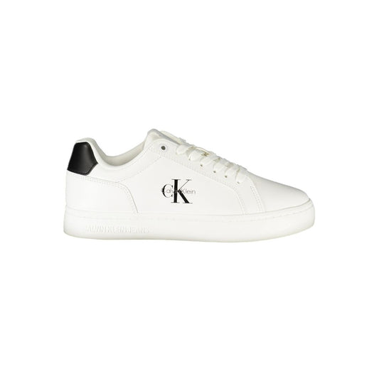 Weiße Leder Damen Sneaker
