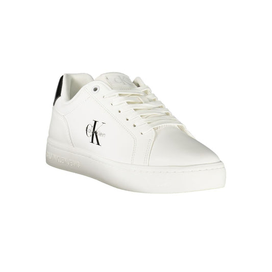 Weiße Leder Damen Sneaker