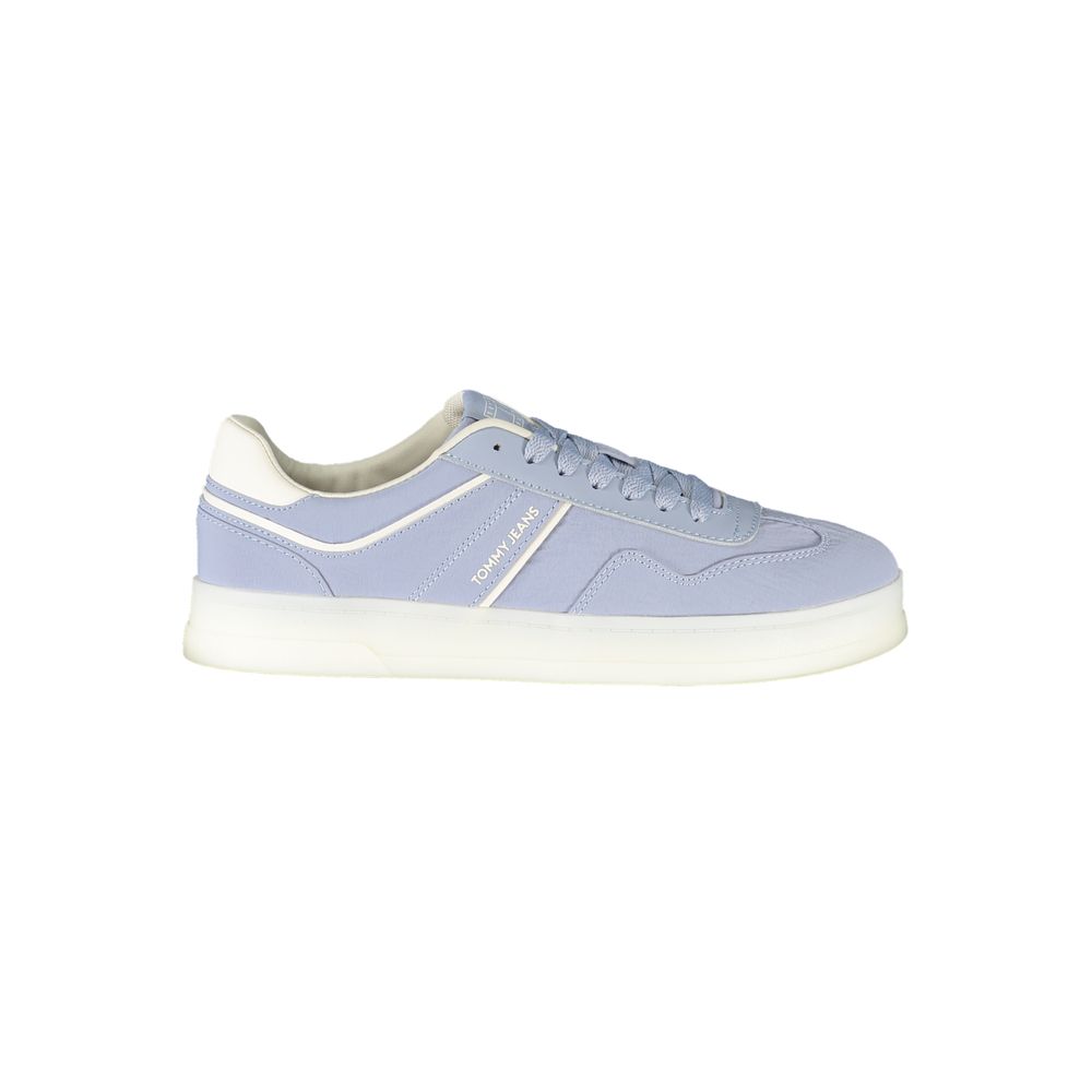 Blaue Leder-Sneaker für Damen