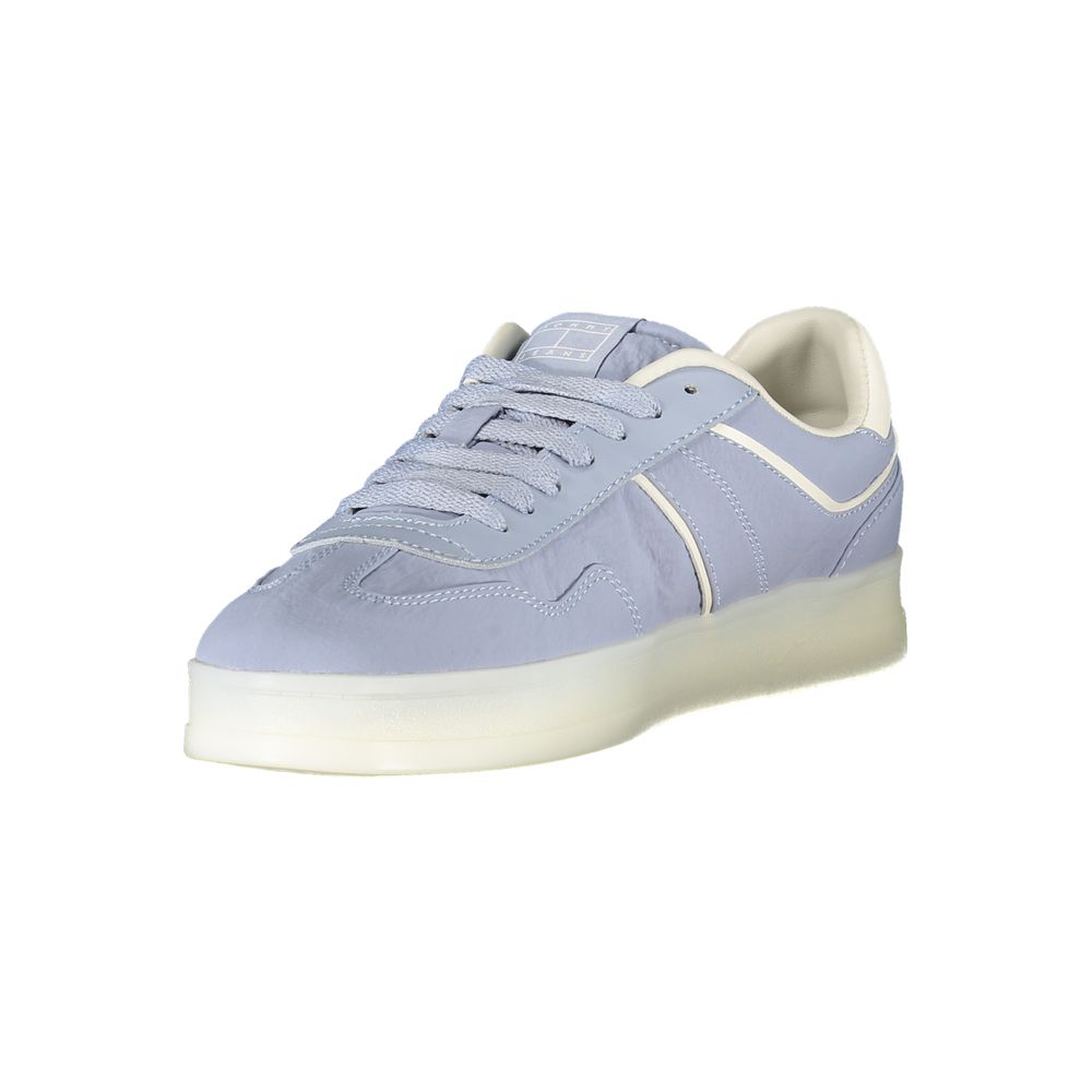 Blaue Leder-Sneaker für Damen