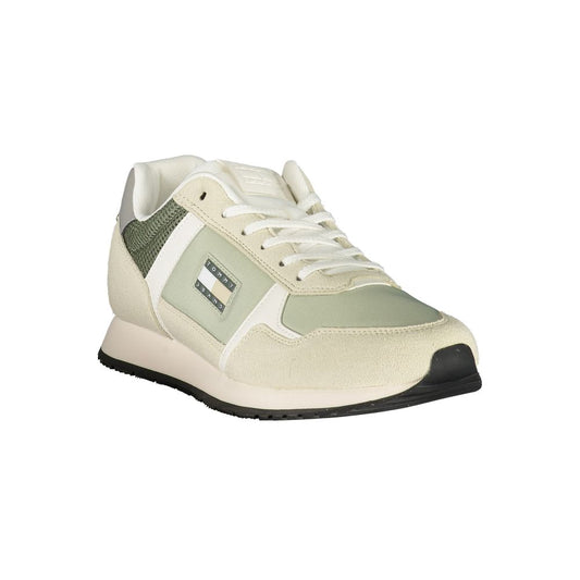 Grüner Polyester Herren Sneaker