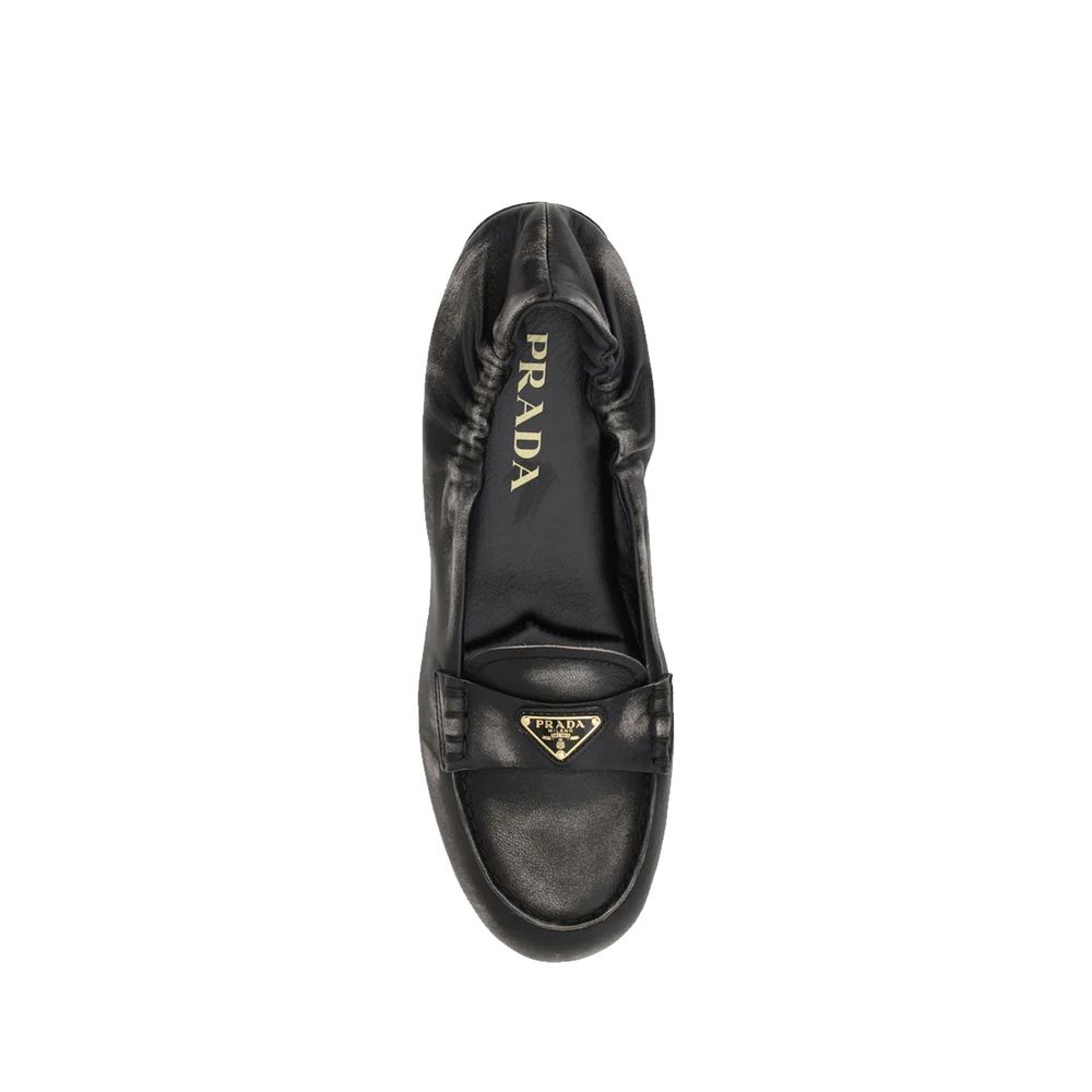 Loafer aus Leder mit Vintage-Effekt