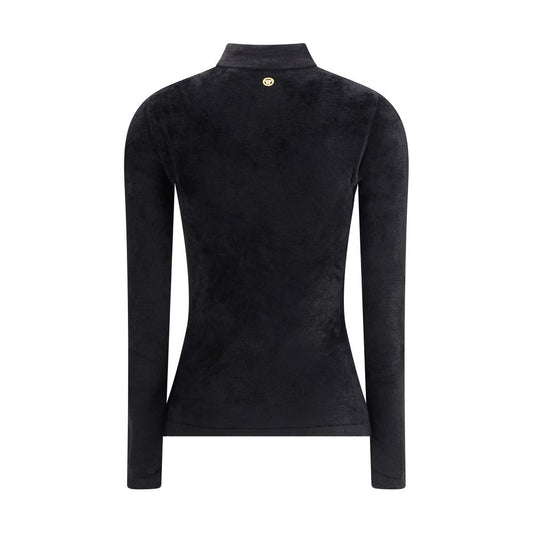 Chenille Top with half nec