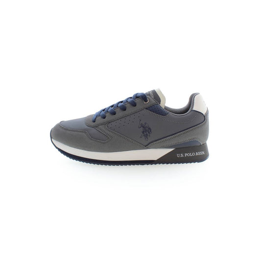 Gray Polyester Sneaker