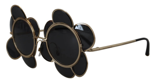 DG2201 Black Lens Gold Frame LIMITED EDITION Sunglasses