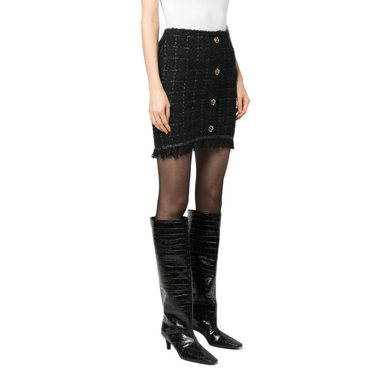 Black Polyester Skirt