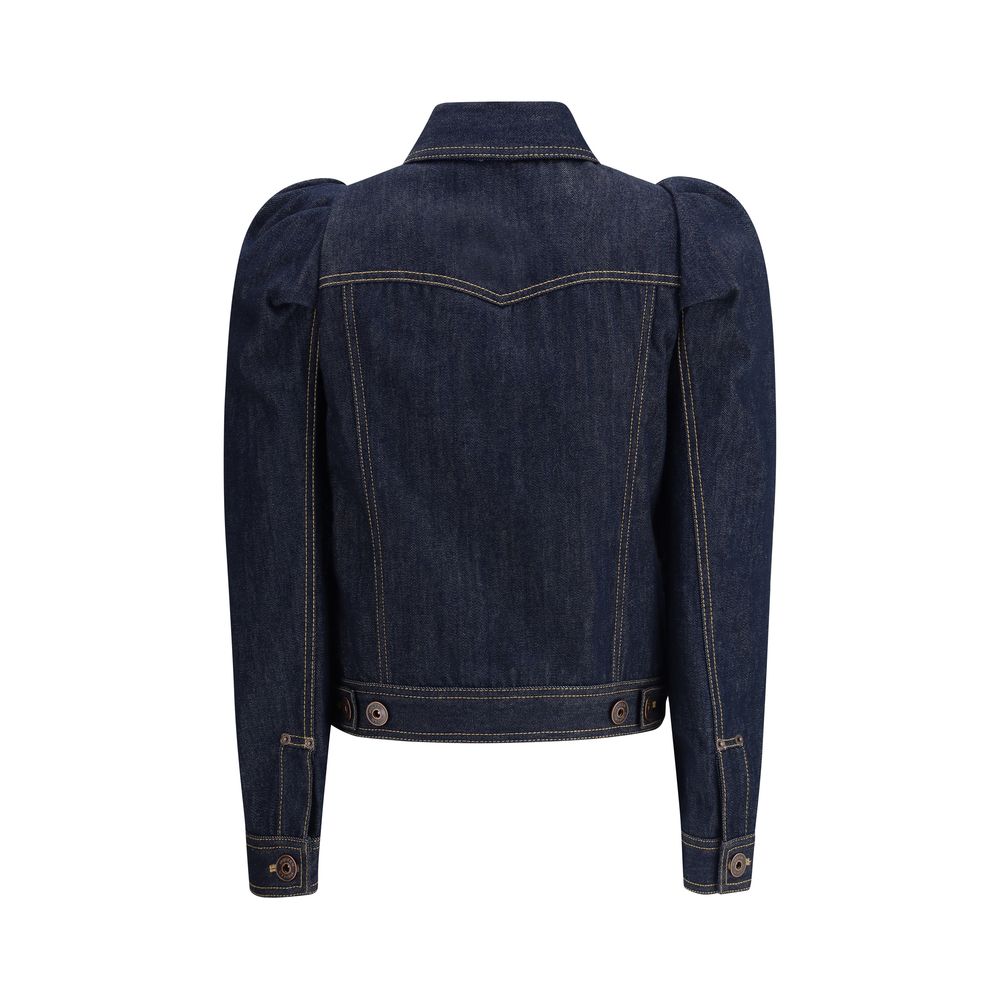 Denim Jacket with pointed shoulders