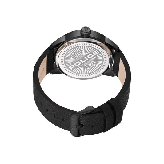 Black Leather Watch