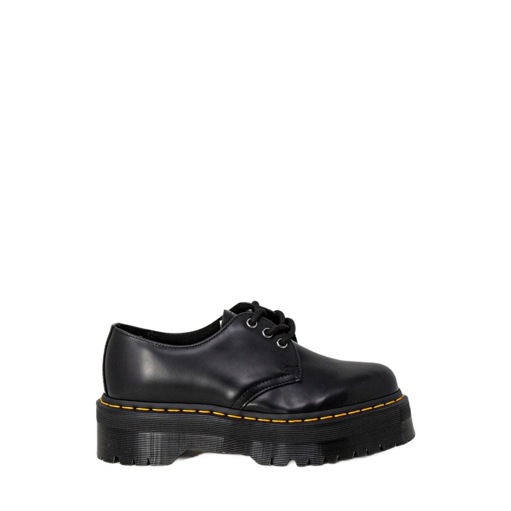 Schwarzer Schnürstiefel aus Leder