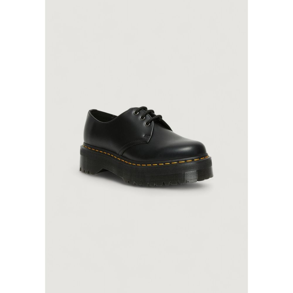 Schwarzer Schnürstiefel aus Leder