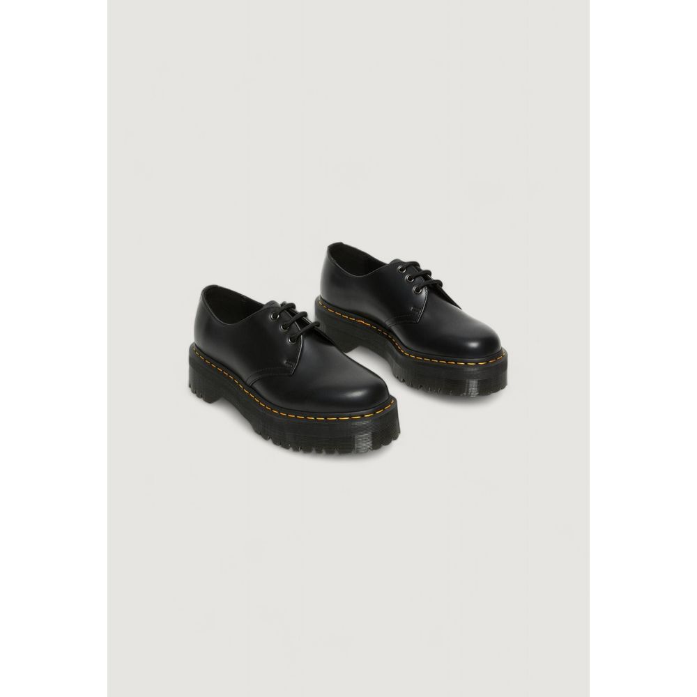 Schwarzer Schnürstiefel aus Leder