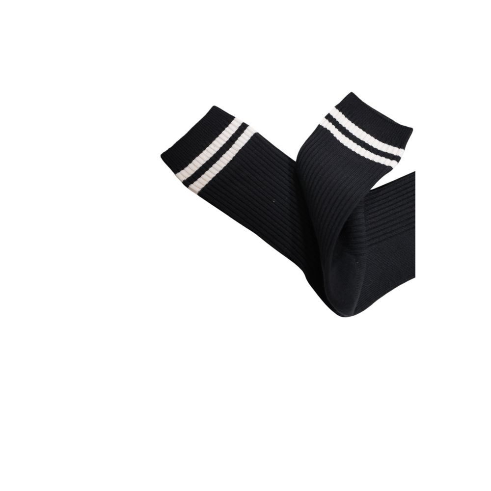 Schwarze Baumwollsocke