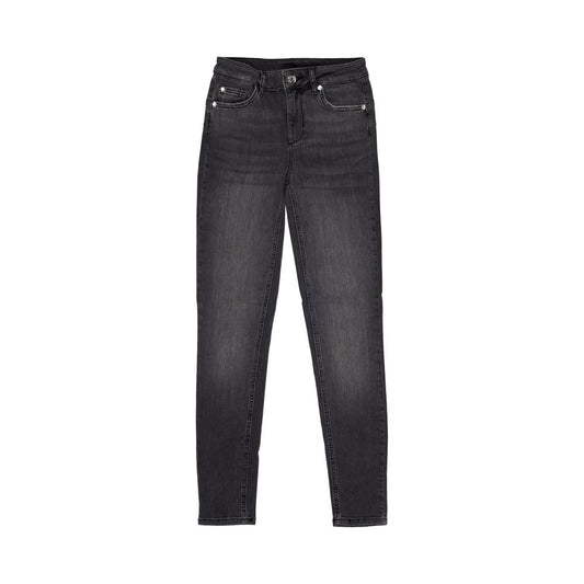 Black Cotton Skinny Jeans