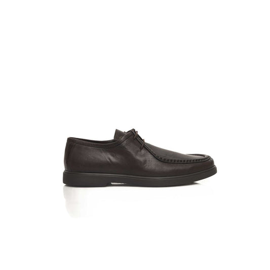 Brown Cowhide Men Derby Shoe