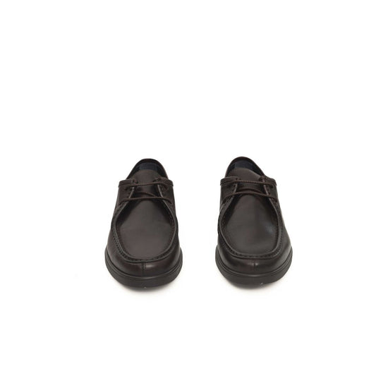 Brown Cowhide Men Derby Shoe