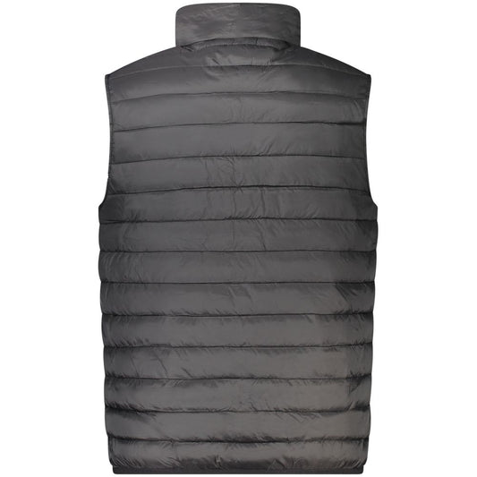 Black Polyester Men Jacket