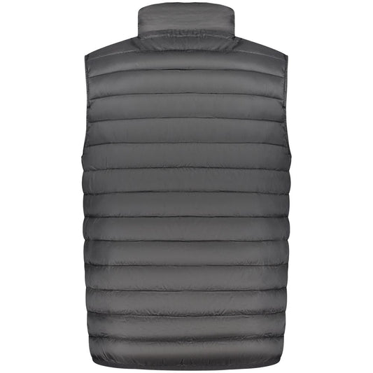 Black Polyester Men Jacket