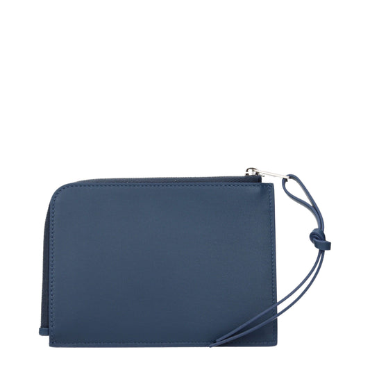 Blue Leather Wallets