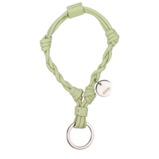 Green Leather Keychains